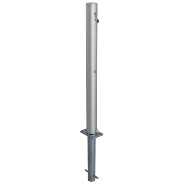 Edelstahlpfosten Ø 76 mm mit Ziernut