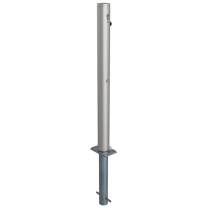 Edelstahlpfosten Ø 76 mm mit Ziernut