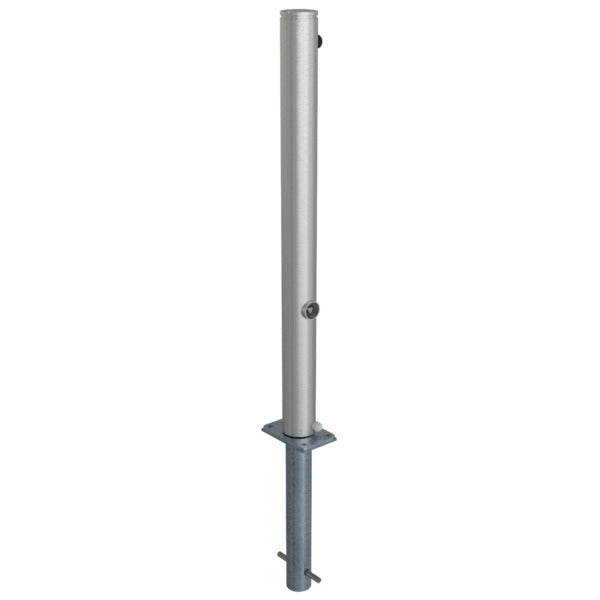 Edelstahlpfosten Ø 76 mm mit Ziernut