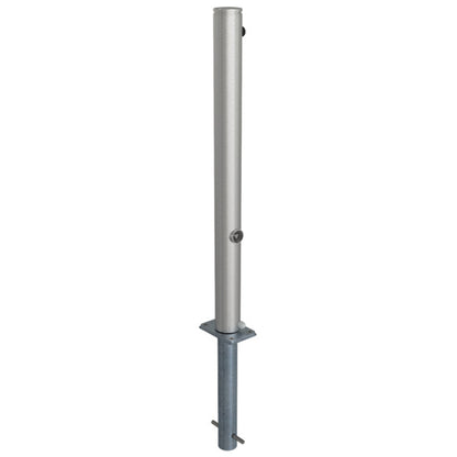 Edelstahlpfosten Ø 76 mm mit Ziernut