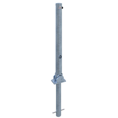 Absperrpfosten Stahlrohr Ø 76 x 2,6 mm umlegbar mit Dreikantverschluss