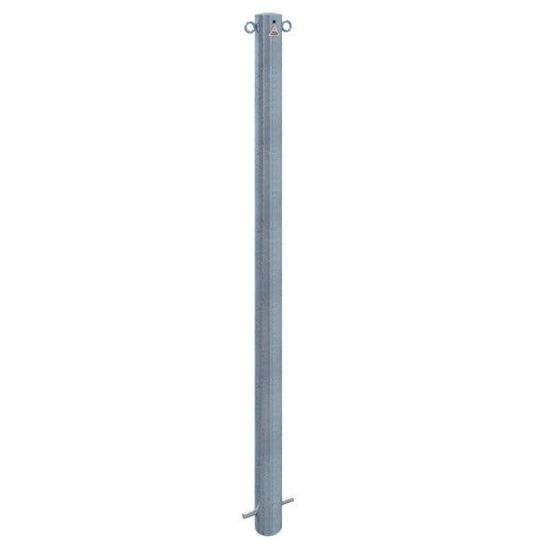 Absperrpfosten Stahlrohr Ø 76 x 2,6 mm ortsfest zum Einbetonieren