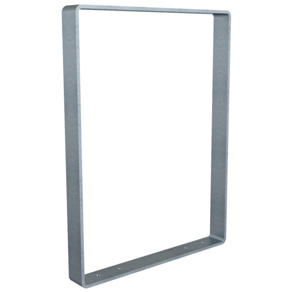 Anlehnbügel aus Flachstahl 70 x 10 mm mit Kantung nach innen