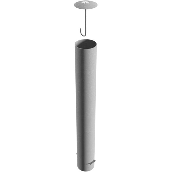Absperrpoller Stahlrohr Ø 193 x 3,6 mm ortsfest zum Einbetonieren