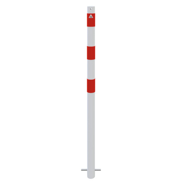 Absperrpfosten Stahlrohr Ø 60 x 2,5 mm ortsfest zum Einbetonieren