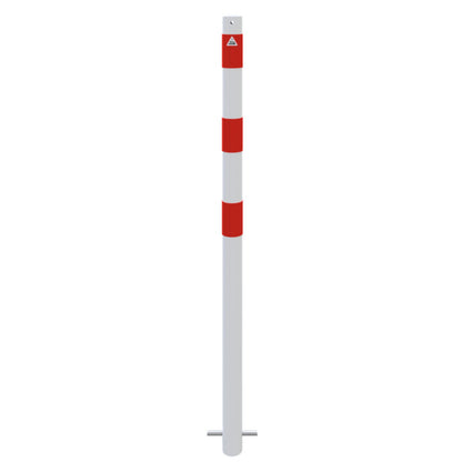 Absperrpfosten Stahlrohr Ø 60 x 2,5 mm ortsfest zum Einbetonieren