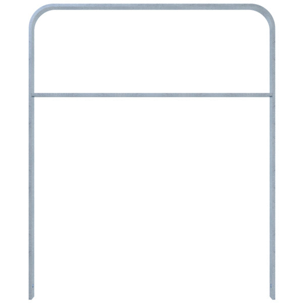 Anlehnbügel aus Flachstahl 50 x 12 mm in gebogener Ausführung