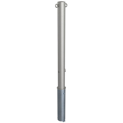 Edelstahlpfosten Ø 76 mm ohne Ziernut