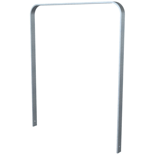 Anlehnbügel aus Flachstahl 50 x 12 mm in gebogener Ausführung