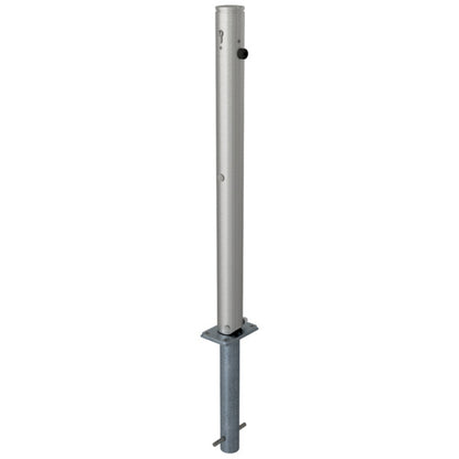 Edelstahlpfosten Ø 76 mm mit Ziernut