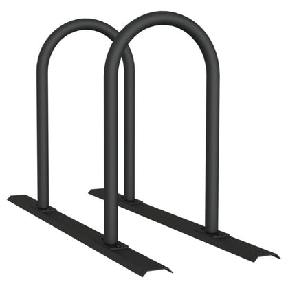 Fahrradanlehnbügel Reihenanlage Stahlrohr Ø 48 mm