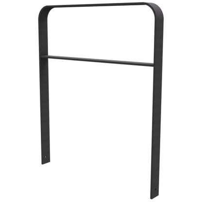 Anlehnbügel aus Flachstahl 80 x 12 mm in gebogener Ausführung