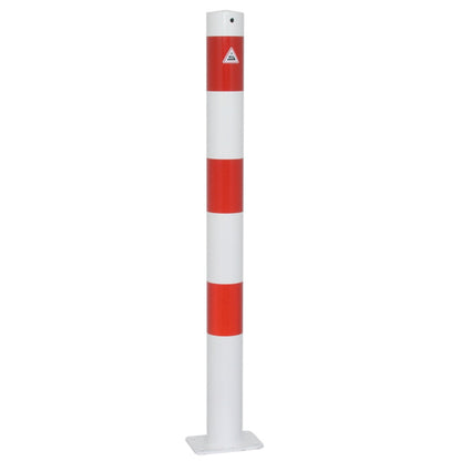 Absperrpfosten Stahlrohr Ø 76 x 2,6 mm ortsfest allseitig bis 30° neigbar
