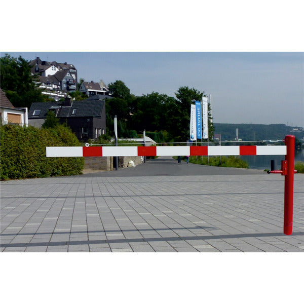 Drehschranke mit Seilzugverstärkung