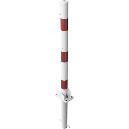 Absperrpfosten Stahlrohr Ø 60 x 2,5 mm umlegbar für Vorhangschloss
