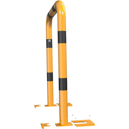Rammschutzbügel Stahlrohr Ø 76 x 2,6 mm abnehmbar