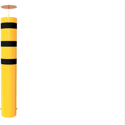 Absperrpoller Stahlrohr Ø 323 x 5 mm gelb / schwarz