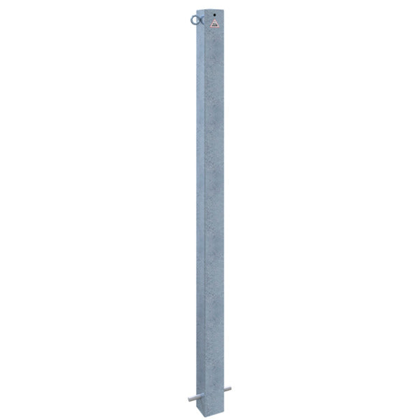 Absperrpfosten 70 x 70 mm ortsfest zum Einbetonieren