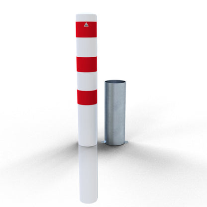 Absperrpoller Stahlrohr Ø 152 x 3,2 mm herausnehmbar ohne Verschluss