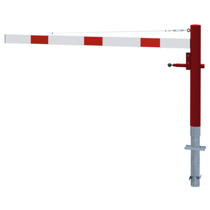 Drehschranke mit Seilzugverstärkung