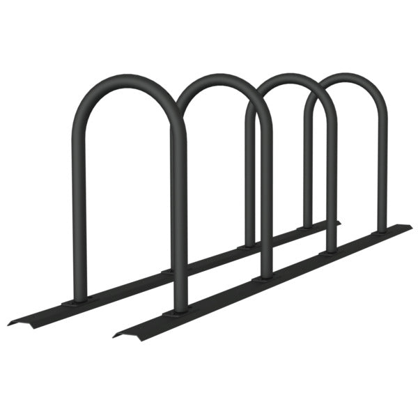 Fahrradanlehnbügel Reihenanlage Stahlrohr Ø 48 mm