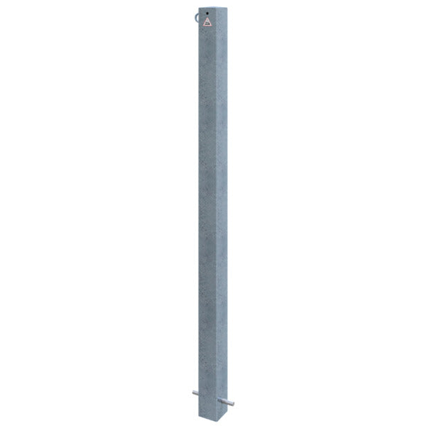 Absperrpfosten 70 x 70 mm ortsfest zum Einbetonieren