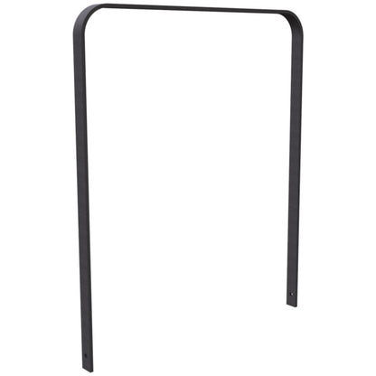 Anlehnbügel aus Flachstahl 50 x 12 mm in gebogener Ausführung