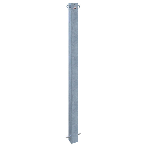 Absperrpfosten 70 x 70 mm ortsfest zum Einbetonieren
