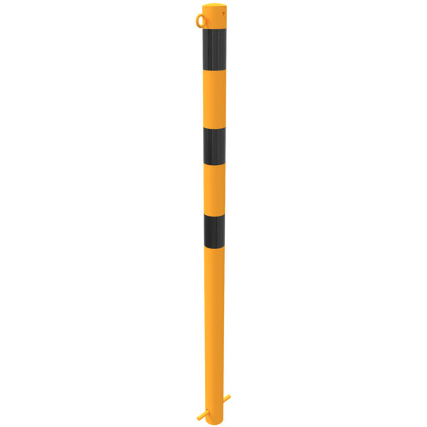 Absperrpfosten Stahlrohr Ø 60 x 2,5 mm gelb / schwarz
