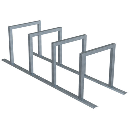 Fahrradanlehnbügel Reihenanlage Stahlrohr 60 x 60 mm