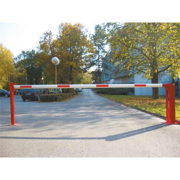 Handschranke mit Gasdruckfeder und festem Auflagepfosten