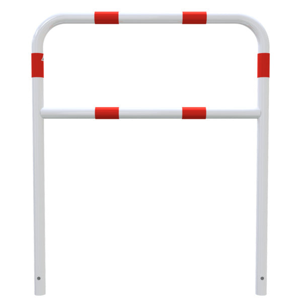 Rohrbügel aus Stahlrohr Ø 48 x 2,5 mm mit Querholm zum Einbetonieren
