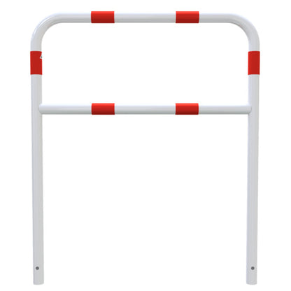 Rohrbügel aus Stahlrohr Ø 48 x 2,5 mm mit Querholm zum Einbetonieren