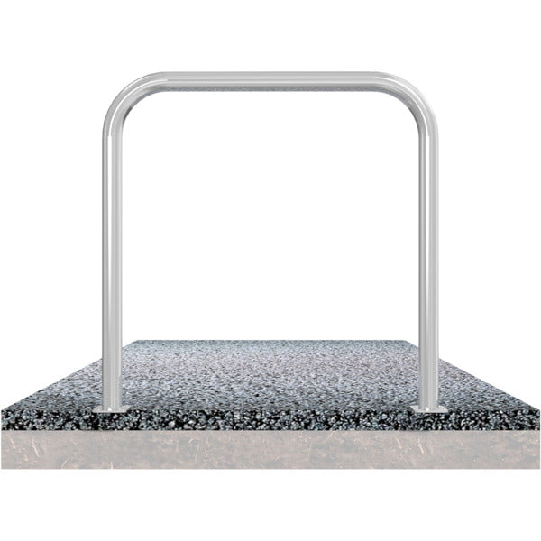 Rohrbügel aus Stahlrohr Ø 60 x 2,5 mm ohne Querholm für Dübelbefestigung