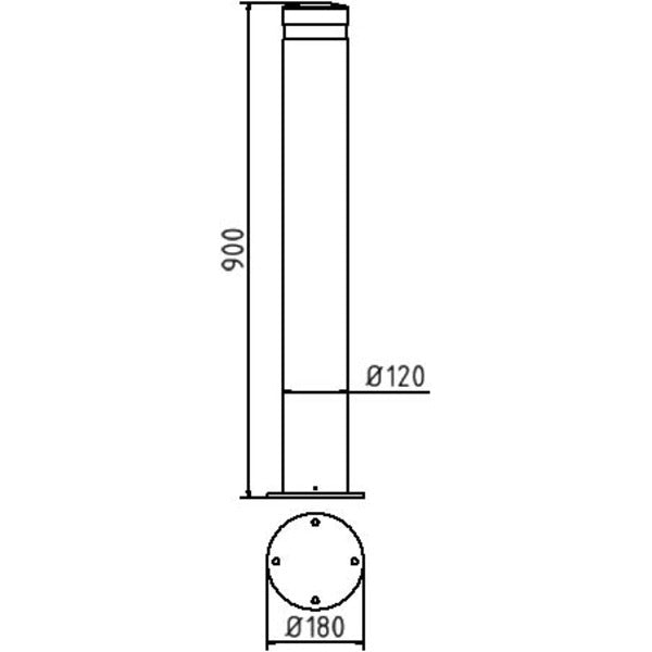 Aluminiumpoller Serie 40120B / 40121B Ø 120 mm
