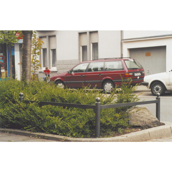 Absperrbarrieren in Verbindung mit Pfostentyp 478B Standpfosten & Rahmen-Element