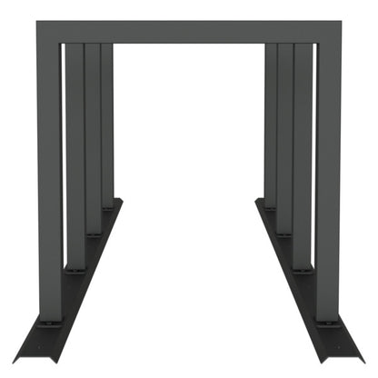 Fahrradanlehnbügel Reihenanlage Stahlrohr 60 x 60 mm