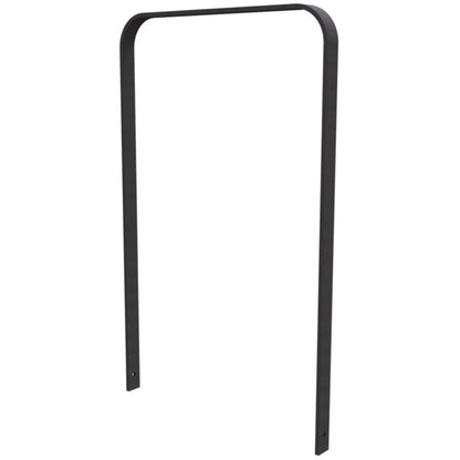 Anlehnbügel aus Flachstahl 50 x 12 mm in gebogener Ausführung