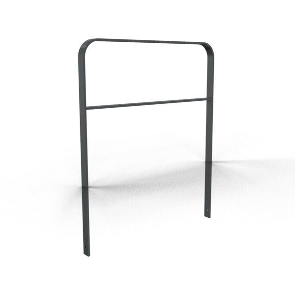 Anlehnbügel aus Flachstahl 50 x 12 mm in gebogener Ausführung