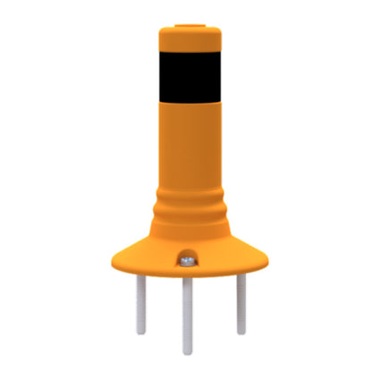 Flexipfosten gelb / schwarz Ø 80 mm