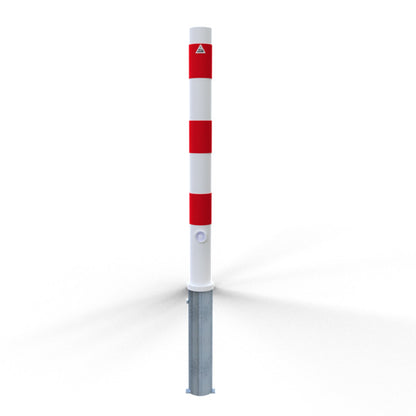 Absperrpfosten Stahlrohr Ø 76 x 2,6 mm herausnehmbar mit Dreikantverschluss