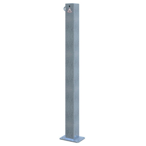 Absperrpfosten 70 x 70 mm ortsfest für Dübelbefestigung