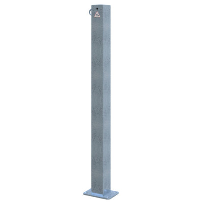 Absperrpfosten 70 x 70 mm ortsfest für Dübelbefestigung
