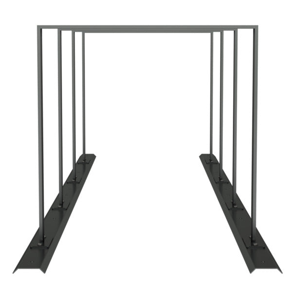 Fahrradanlehnbügel Reihenanlage Stahlrohr 50 x 12 mm