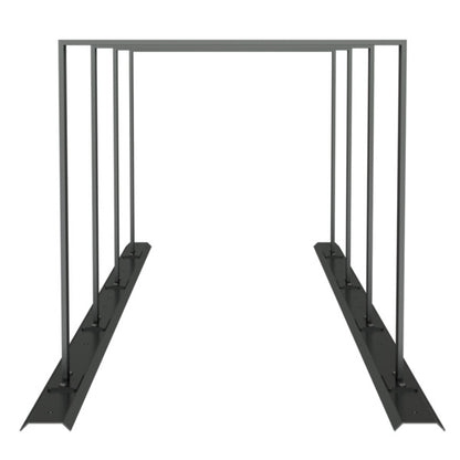 Fahrradanlehnbügel Reihenanlage Stahlrohr 50 x 12 mm