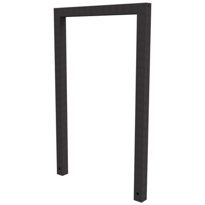 Anlehnbügel aus Stahlrohr Rechteckrohr 60 x 60 mm