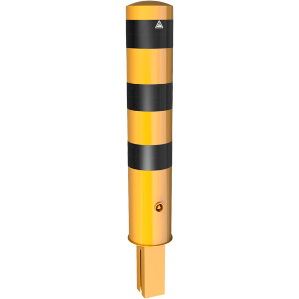 Absperrpoller Stahlrohr Ø 193 x 3,6 mm herausnehmbar mit Dreikantverschluss