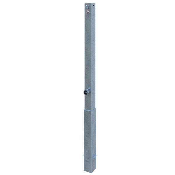 Absperrpfosten 70 x 70 mm herausnehmbar mit Dreikantverschluss
