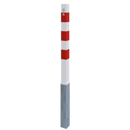 Absperrpfosten 70 x 70 mm herausnehmbar mit Dreikantverschluss