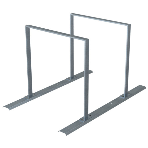 Fahrradanlehnbügel Reihenanlage Stahlrohr 50 x 12 mm